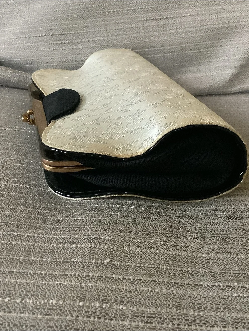 Vintage 3 in 1 Evening Clutch with Gold Frame
